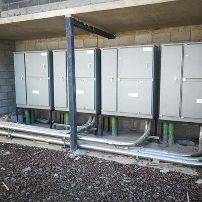 Cuarto Técnico de Distribución Eléctrica / Banco de Ductos y Tableros.