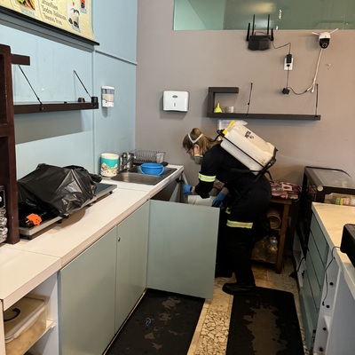 Fumigación en local comercial