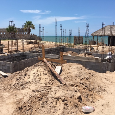 Construccion de casa de playa etapa cimentacion 2