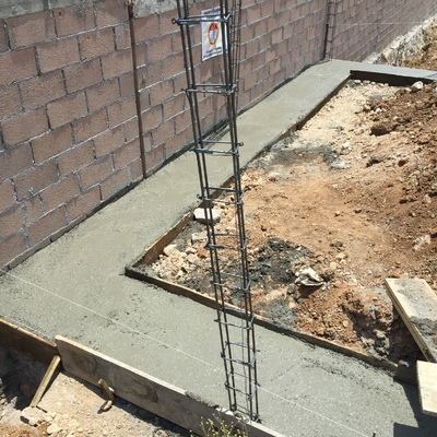 Colado y simbrado de plantilla