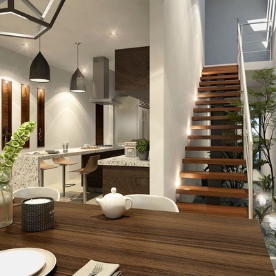 escalera en herrería