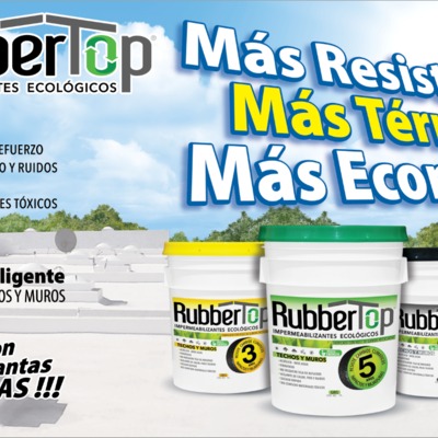 Impermeabiliza con hule de llanta 