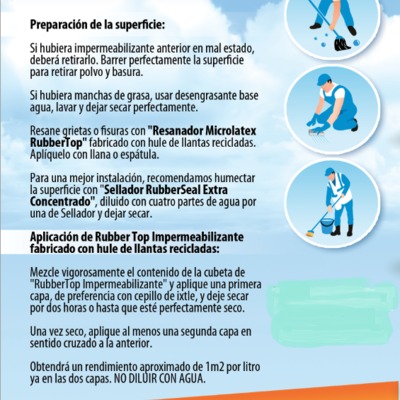 Impermeabiliza vulcanizando con hule de llanta