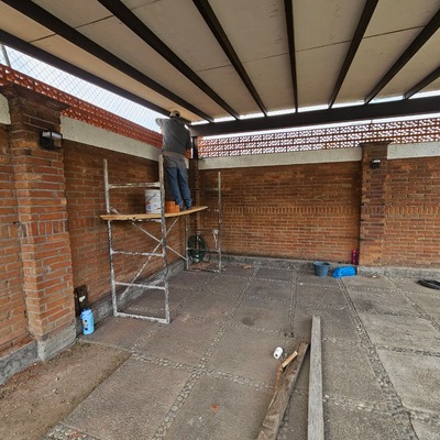 Colocación de tabique celosía 1