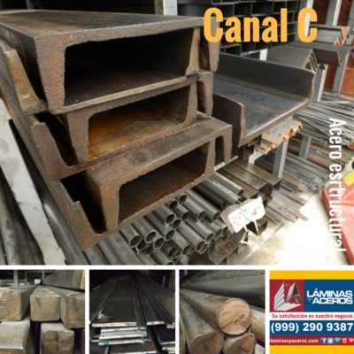 Canal C acero estructural