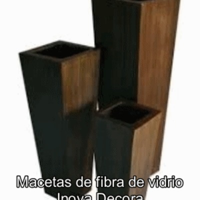 Macetas de fibra de vidrio