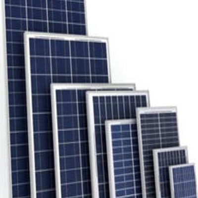 Paneles solares de diferentes tamaños