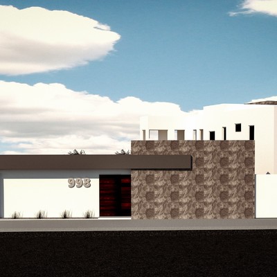 DIseño de barda perimetral residencia Solís