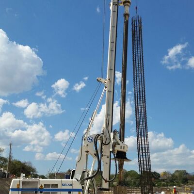 Pila de cimentacion subestacion electrica Tlajomulco