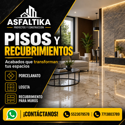 Pisos y recubrimientos.