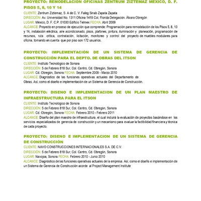 Portafolio de Trabajo Constructora Grupo 6