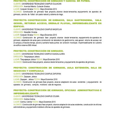 Portafolio de Trabajo Constructora Grupo 6