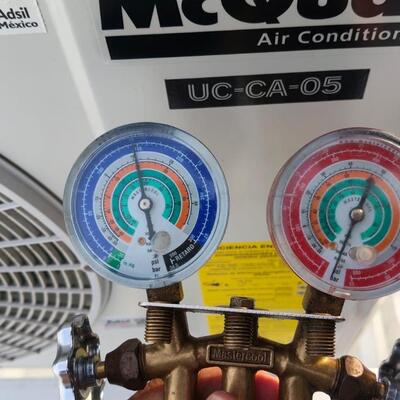 Diagnostico y calibración de presiones en equipo de aire acondicionado McQuay
