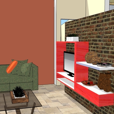 Render Sala Depto. Rivera