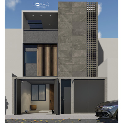 Fachada residencial moderna