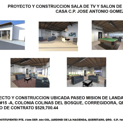 PROYECTO YCOSNTRUCCION SALON DE JUEGOS Y TV