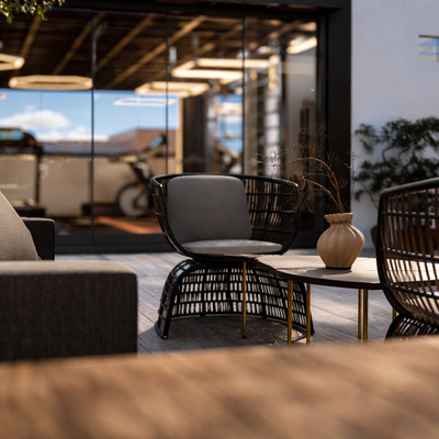 Terraza con vista panorámica