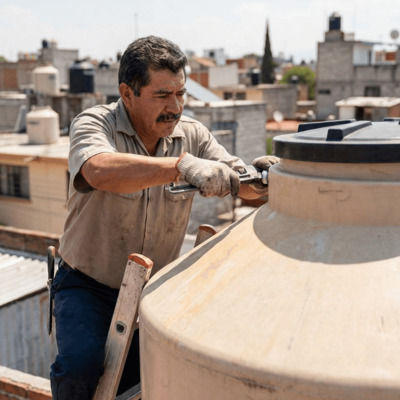 Instalación, mantenimiento y limpieza de tinacos y cisternas