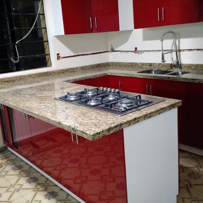 BARRA GRANITO ORNAMENTAL MUEBLES MDF ALTO BRILLO