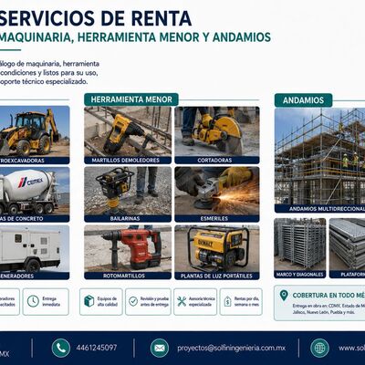 Renta de Maquinaria y Equipo Menor