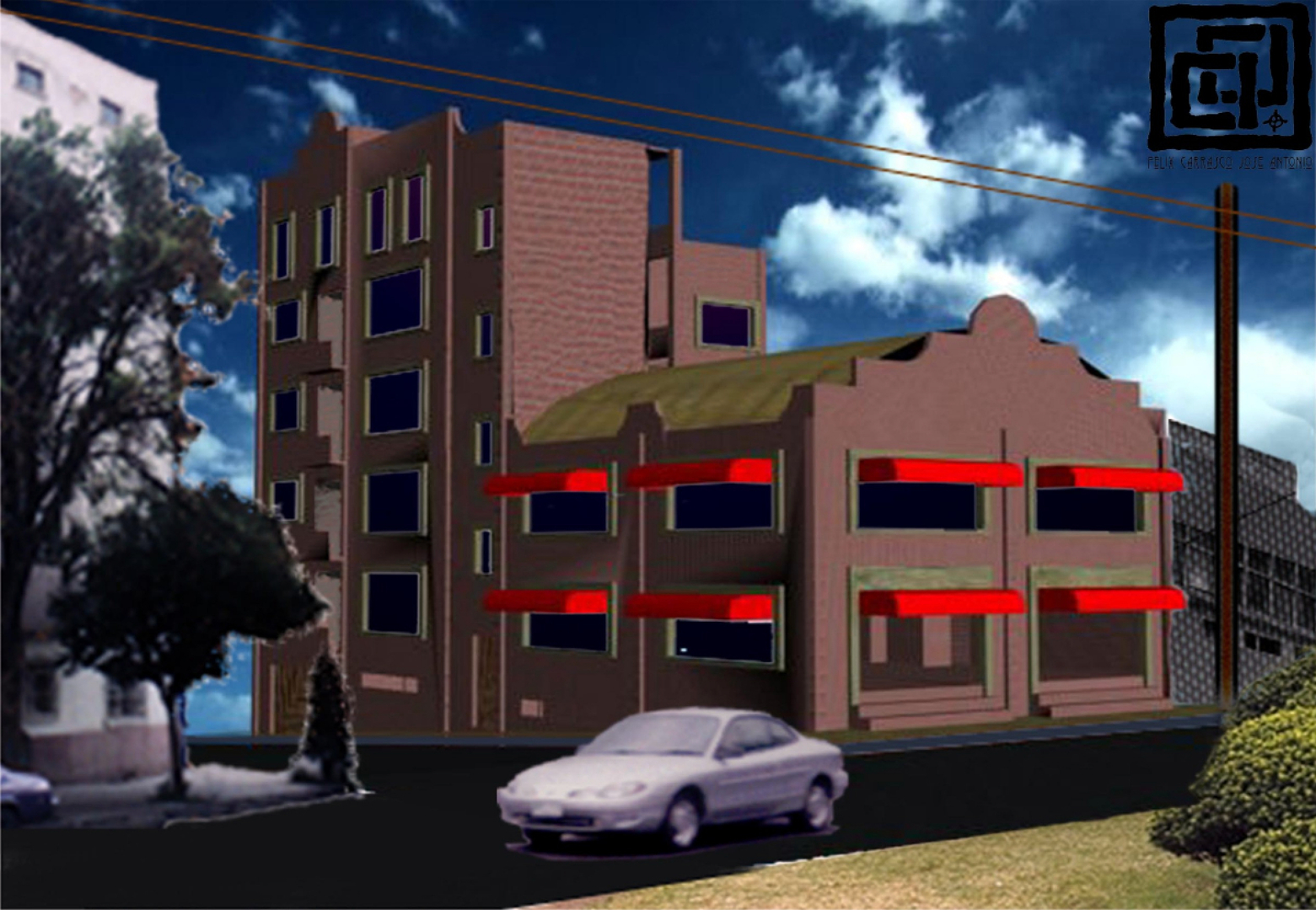 Restaurante y departamentos.