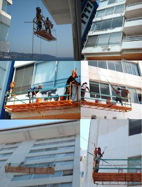 Resanes y Pintura en edificio de Acapulco Gro.