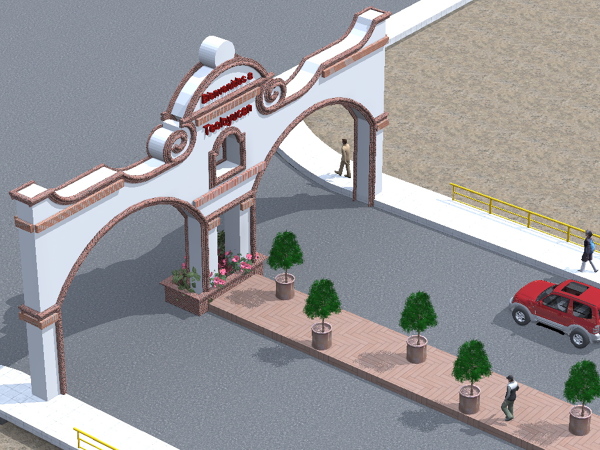 Portada entrada municipio Teoloyucan.