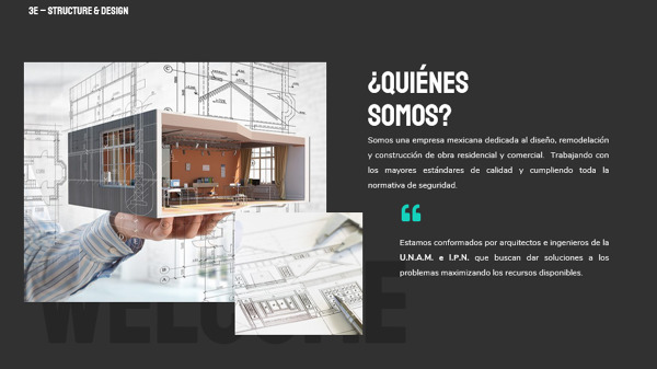 Foto: ¿Quiénes somos? de 3E Structure And Design #924949 - Habitissimo