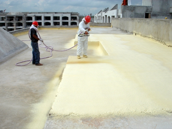Aplicacion de espuma en concreto