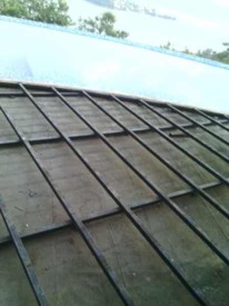 Estructura bastidor de madera tratada