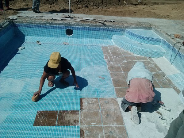 Construcción de alberca