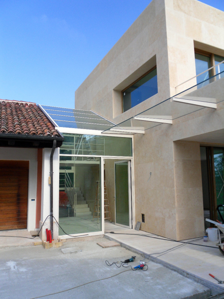 Caulquier cosntrucción de casa, fachada 