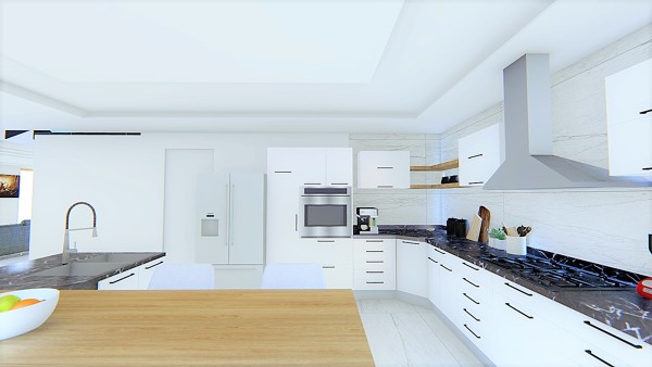 Diseño de Cocina moderna casa Tancitaro  2