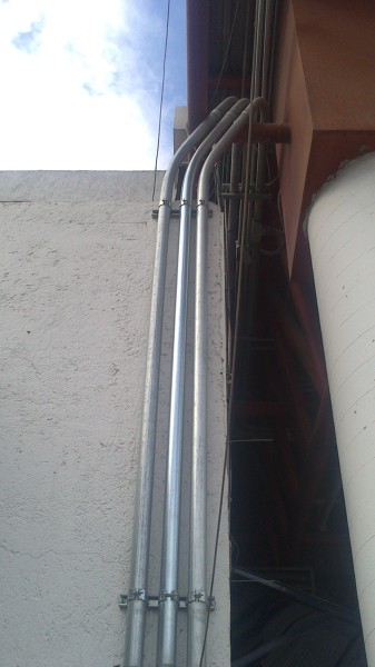 DETALLE DE BAJADAS DE TUBERIA