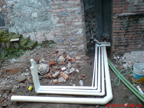 ramaleo hidráulico en cpvc para alimentación de cuarto de maquinas hacienda san carlos 