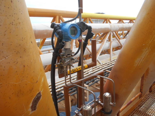 instalación eléctrica sistema de medición de gas