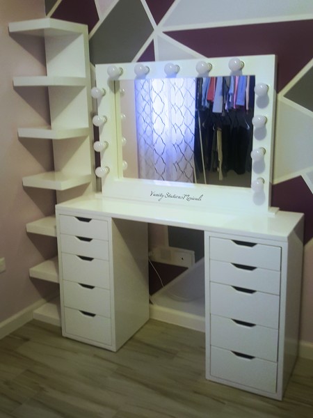 Vanity con torre repisera