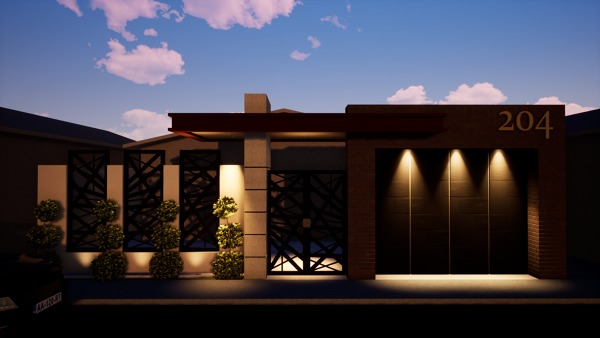 Barda Frontal de noche