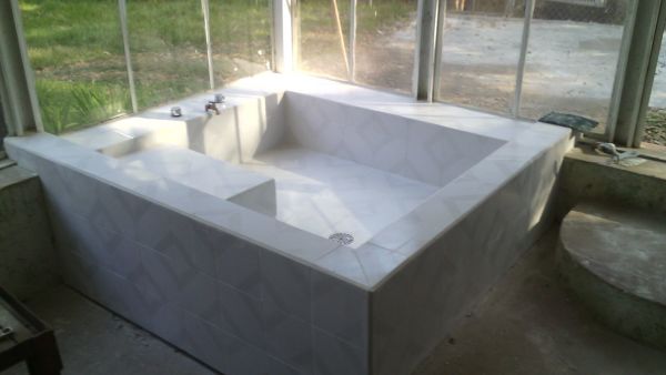 Tina de baño rehabilitada