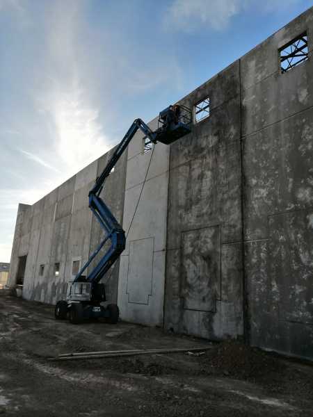 Muros concreto lavado