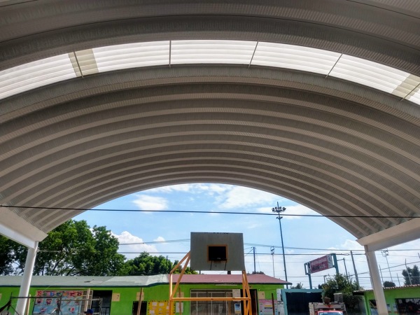 ARCOTECHO PARA CANCHA DE ESCUELA