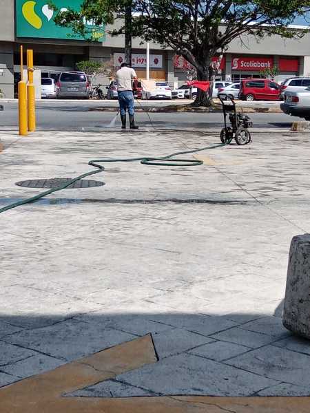 lavado de piso rustico