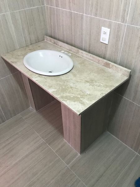 Lavamanos travertino