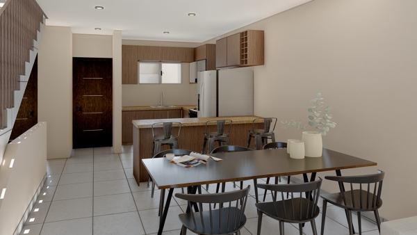 Cocina-comedor proyecto montebello