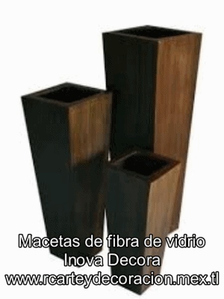 Macetas de fibra de vidrio