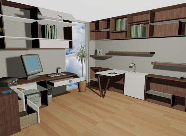 Proyecto 3D de moviliario