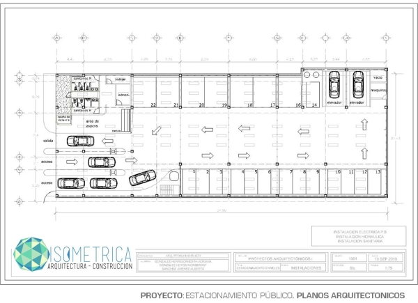 Plano Arquitectonico Estacionamiento