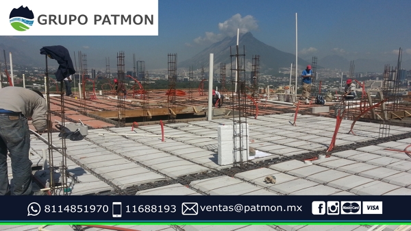 Armado de losa en proceso