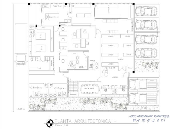 Planta Arquitectónica de Oficinas