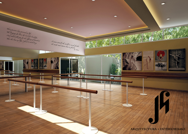 Foto: Salón Academia de Ballet de Jk Arquitectura + Interiorismo